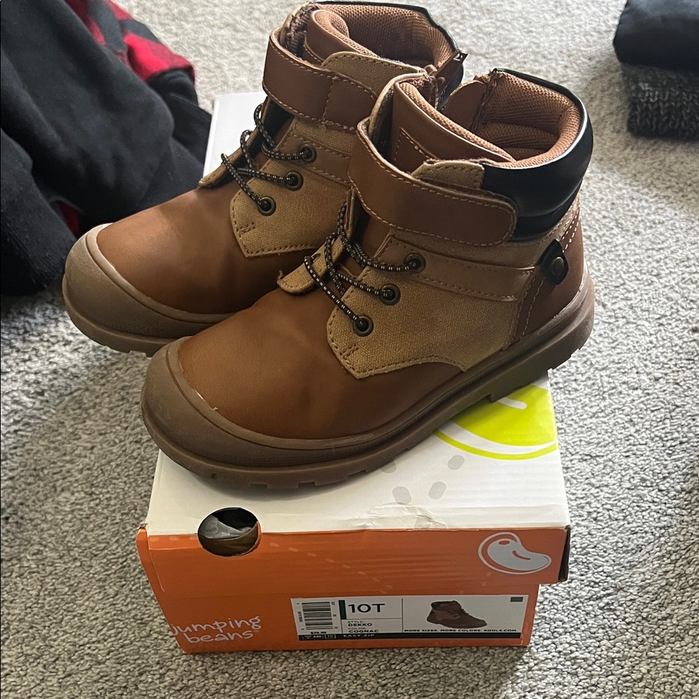 Jumping Beans Tan and Brown Kids Boots